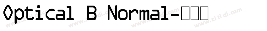 Optical B Normal字体转换